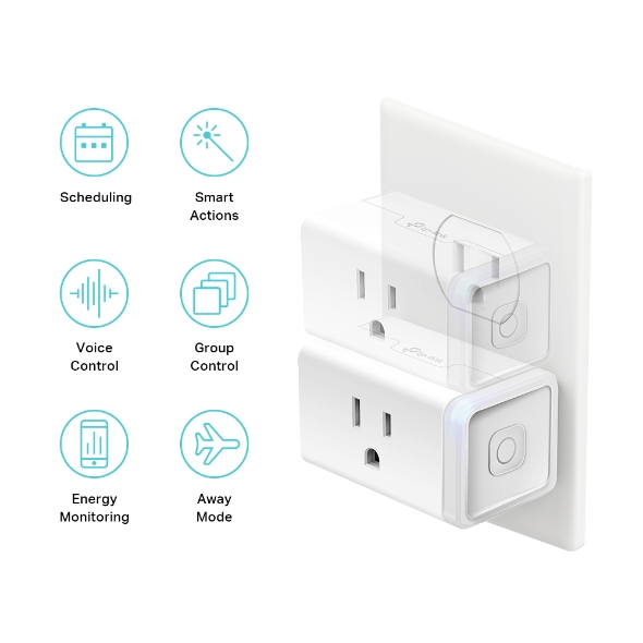 Kasa Smart WiFi Plug Slim with Energy Monitoring, Apple HomeKit Supported