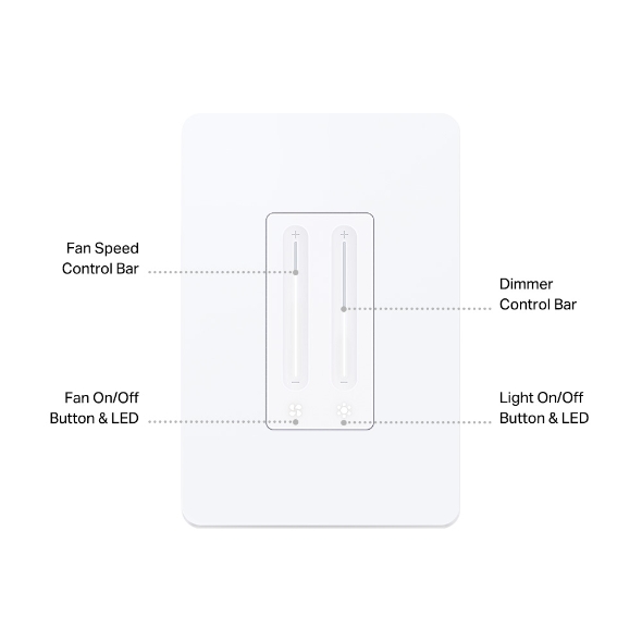 Kasa Smart Ceiling Fan Control and Dimmer Switch