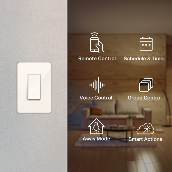 Kasa Smart Wi-Fi Light Switch, Single Pole