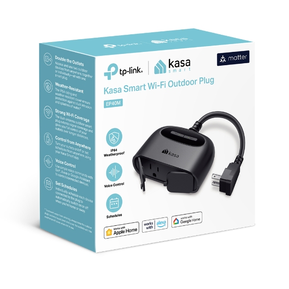 Kasa Smart Outdoor Plug, Matter Certified