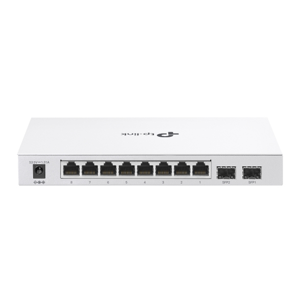 10-Port Gigabit Smart Switch with 8-Port PoE+