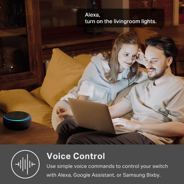 Kasa Smart Wi-Fi Light Switch, Single Pole