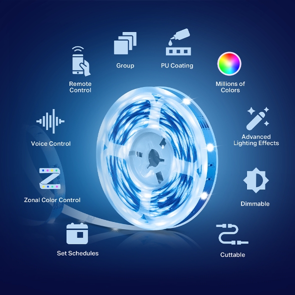 Kasa Smart Light Strip, Multicolor