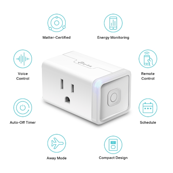 Kasa Smart Wi-Fi Plug Slim, Energy Monitoring