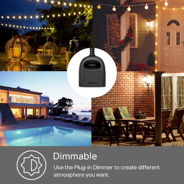 Kasa Smart  Wi-Fi Outdoor Plug-In Dimmer