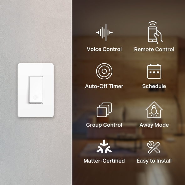 Kasa Smart Wi-Fi Light Switch, Matter 