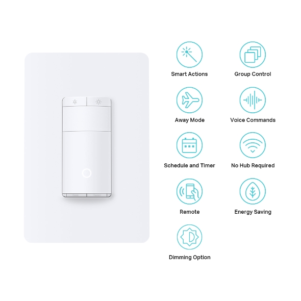 Smart Wi-Fi Dimmer Switch, Motion Activated