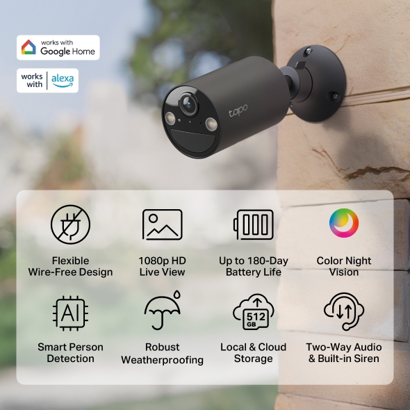 Smart Wire-Free Indoor/Outdoor Security Camera