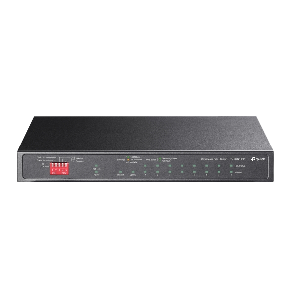 10-Port Gigabit Desktop Switch with 6-Port PoE+ and 2-Port PoE++