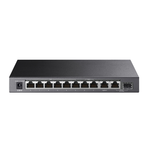 10-Port Gigabit Desktop Switch with 6-Port PoE+ and 2-Port PoE++