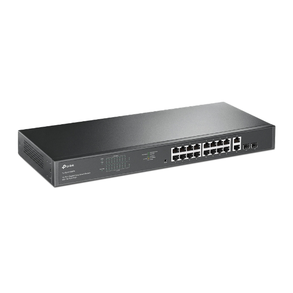 18-Port Gigabit Easy Smart Switch with 16-Port PoE+