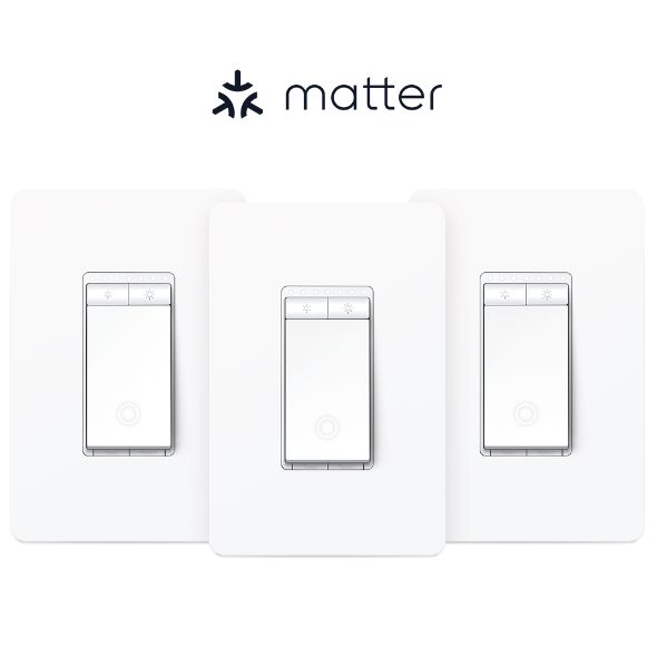 Kasa Smart Wi-Fi Dimmer Light Switch, Matter