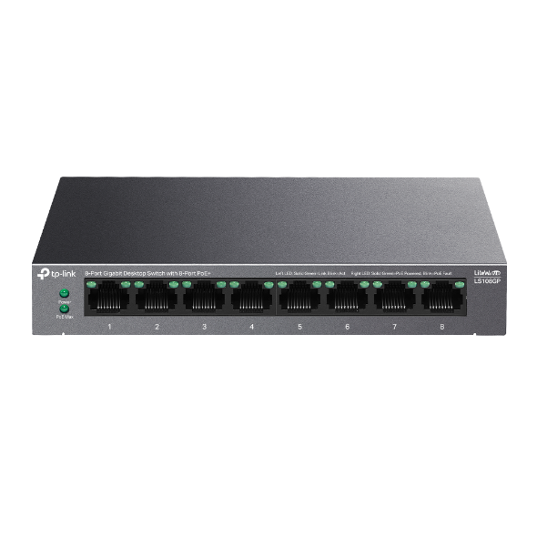 8-Port Gigabit Desktop Switch with 8-Port PoE+