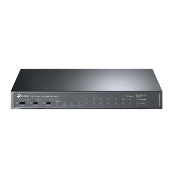 8-Port 10/100Mbps + 3-Port Gigabit Desktop Switch with 8-Port PoE+