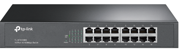 16-Port 10/100Mbps Desktop/Rackmount Switch