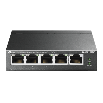 5-Port Gigabit Desktop Switch with 4-Port PoE+