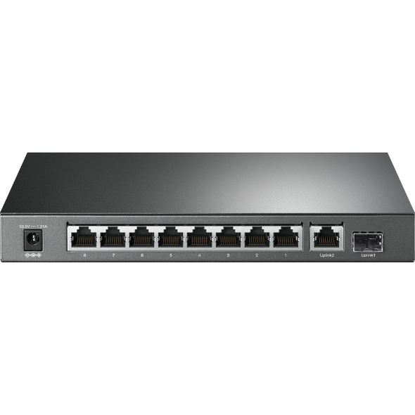10-Port Gigabit Desktop Switch with 8-Port PoE+