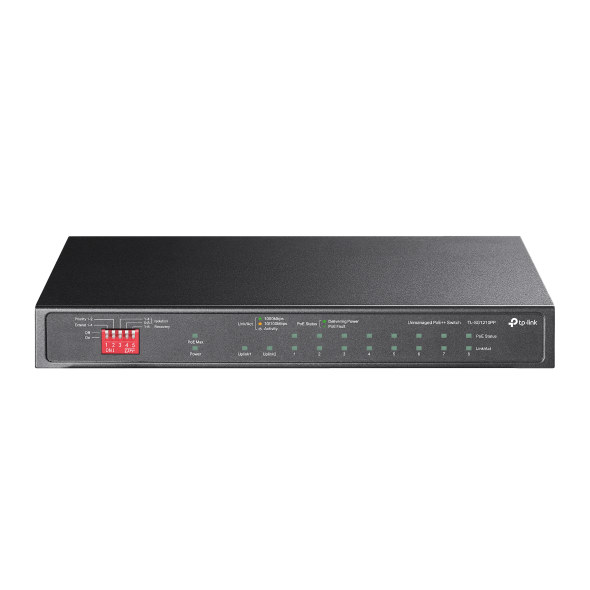 10-Port Gigabit Desktop Switch with 6-Port PoE+ and 2-Port PoE++